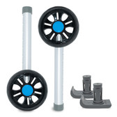 TREADZ/Sport Edition: Universal Walker Wheel Kit with Universal FlexFit Ski Glides