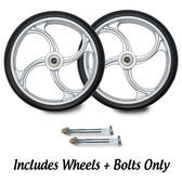Top Glides Vortex Universal 7 Inch Replacement Wheels Kit - WHEELS ONLY