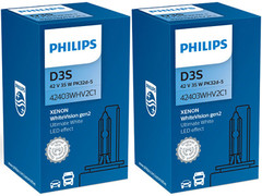 Enclosed packages of Philips White Vision Gen2 D3S