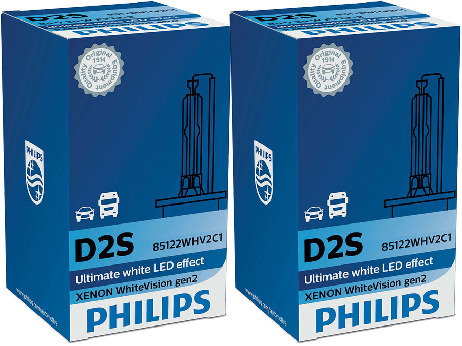 Dual packages of Philips White Vision Gen2 D2S