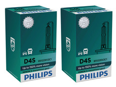 Set of Philips X-treme Vision +150% HID Xenon headlight bulbs 42402XV2C1
