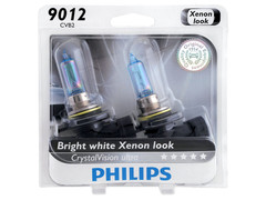 Dual package of Philips Crystal Vision halogen bulbs 4000K 9012CVB2 9012