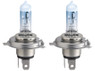 Two bulbs of Philips White Vision halogen bulbs 12342WHVSM H4/9003/HB2