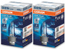 Two enclosed package of Osram Cool Blue Hyper HID Xenon headlight bulbs 6000K 66240CBH-HCB D2S