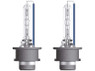 Two opened bulbs of Osram Cool Blue Hyper HID Xenon headlight bulbs 6000K 66240CBH-HCB D2S