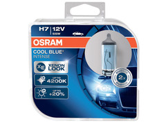 Dual package of Osram Cool Blue Intense halogen bulbs 4200K 64210CBI-HCB H7