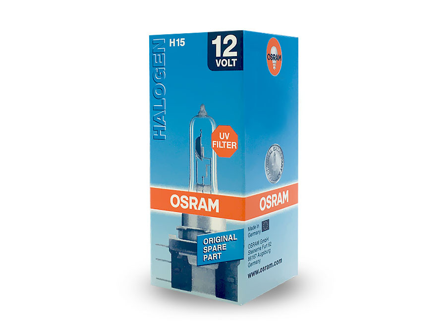 A single package of Osram Original Standard Halogen bulb 64176 H15