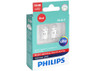 Dual package of Philips Ultinon LED Red Interior/Exterior bulbs 194RULRX2 194