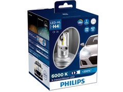 Enclosed package of Philips X-treme Ultinon LED 6000K Headlight Bulbs H4/9003/HB2