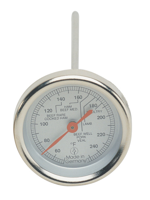 Round Stainless Steel Meat Thermometer with Handle 2 inch Round Hokco
