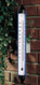 Analog Garden Thermometer Aluminum Electric Blue 18 inch Hokco