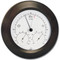 Analog Weather Station 8 inch Round Solid Wood Walnut Finish Barometer Hygrometer Thermometer Hokco