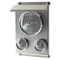 Analog Weather Station Android Barometer Thermometer Stainless Steel Side Hokco