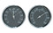 Analog Thermometer Analog Hygrometer Gauge Set Grey Chrome Hokco