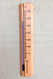 Hokco Wall Thermometer Beechwood Natural Black White Finish Front