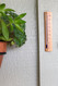 Hokco Wall Thermometer Beechwood Natural Black White Finish Outside