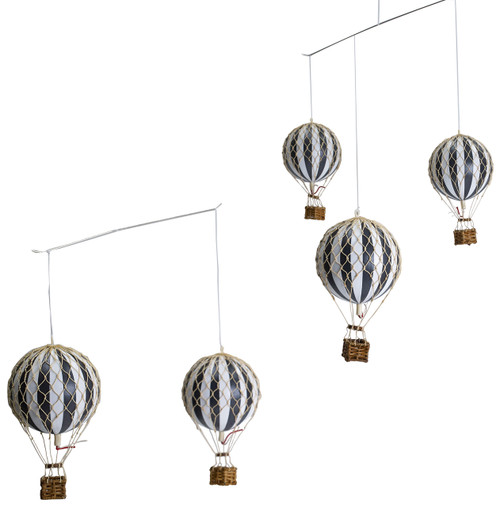 Authentic Models AP133 Flying the Skies Balloon Mobile in Black White Colors