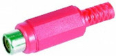 8067 - RCA - Plastic Line Socket Red