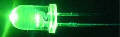 1054 - 5mm Ultra Bright Green Flashing LED 7000mcd