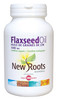 New Roots Flaxseed Oil (Certified Organic) 1000 mg, 180 Softgels | NutriFarm.ca