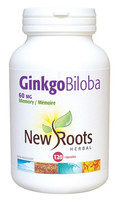 New Roots Ginkgo Biloba, 120 Capsules | NutriFarm.ca