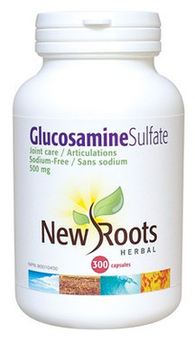 New Roots Glucosamine Sulfate 500 mg, 300 Capsules | NutriFarm.ca