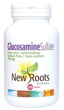 New Roots Glucosamine Sulfate 750 mg, 120 Capsules | NutriFarm.ca