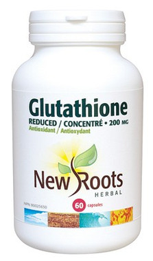 New Roots Glutathione (Reduced) 200 mg, 60 Capsules | NutriFarm.ca