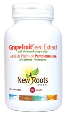 New Roots Grapefruit Seed Extract 406 mg, 90 Capsules | NutriFarm.ca