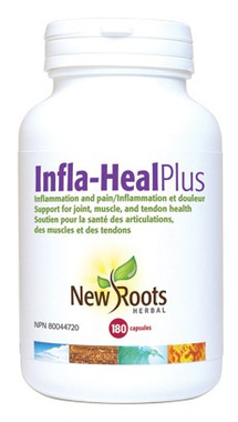 New Roots Infla-Heal Plus, 180 Capsules | NutriFarm.ca