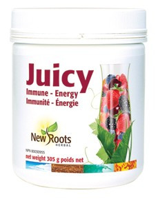 New Roots Juicy Immune - Energy, 305 g | NutriFarm.ca