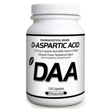 SD Pharmaceuticals D-Aspartic Acid, 120 Capsules | NutriFarm.ca