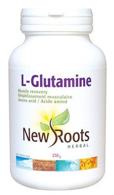 New Roots L-Glutamine Powder 100% pure, 250 g | NutriFarm.ca