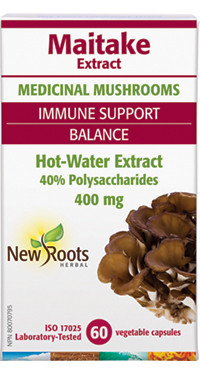 New Roots Maitake , 60 Capsules | NutriFarm.ca