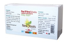 New Roots Pau d’Arco Taheebo (Sachets), 40 Tea Bags | NutriFarm.ca