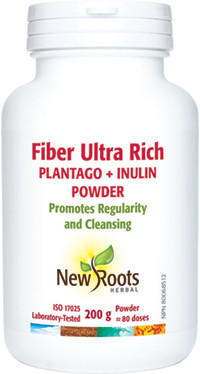 New Roots Fiber Ultra Rich – Plantago + Inulin (Powder), 200 g