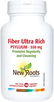 New Roots Fiber Ultra Rich - Psyllium, 100 Capsules