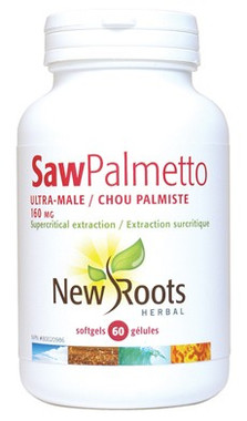 New Roots Saw Palmetto Ultra-Male 160 mg, 60 Softgels | NutriFarm.ca