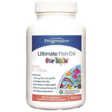 Progressive Ultimate Fish Oils For Kids, 60 Chewable Softgels | NutriFarm.ca