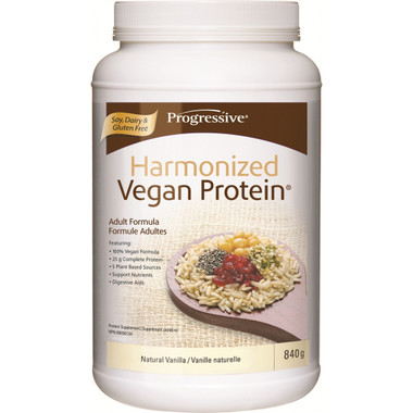 Progressive Harmonized Vegan Protein Natural Vanilla, 840 g | NutriFarm.ca