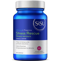 SISU Stress Rescue L-Theanine (Cherry Flavour), 30 Chewable Tablets | NutriFarm.ca