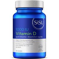 SISU Vitamin D 1000 IU, 200 Tablets | NutriFarm.ca