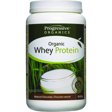 Progressive Organic Whey Protein Natural Chocolate, 640 g | NutriFarm.ca