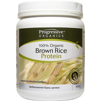 Progressive Organic Brown Rice Protein Unflavoured, 400 g | NutriFarm.ca