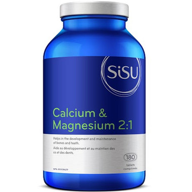 SISU Calcium & Magnesium 2:1, 180 Tablets | NutriFarm.ca