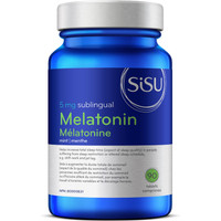 SISU Melatonin 5 mg (natural mint flavour), 90 sublingual tablets | NutriFarm.ca
