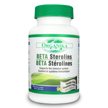 Organika Beta Sterolins, 90 Chewable Tablets | NutriFarm.ca