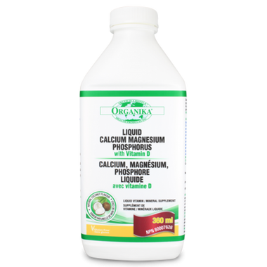 Organika Calcium Magnesium Phosphorus Vitamin D - Coconut Liquid, 360 ml | NutriFarm.ca