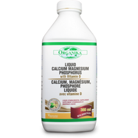 Organika Calcium Magnesium Phosphorus Vitamin D - Vanilla Liquid, 360 ml | NutriFarm.ca