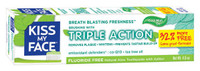 Kiss My Face Triple Action Gel Toothpaste, 127.6 g